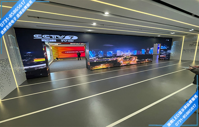 長(zhǎng)沙某單位展廳門(mén)型LED顯示屏